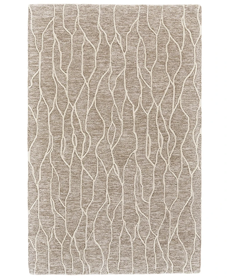 Feizy Enzo R8734 Ivory 5' x 8' Area Rug