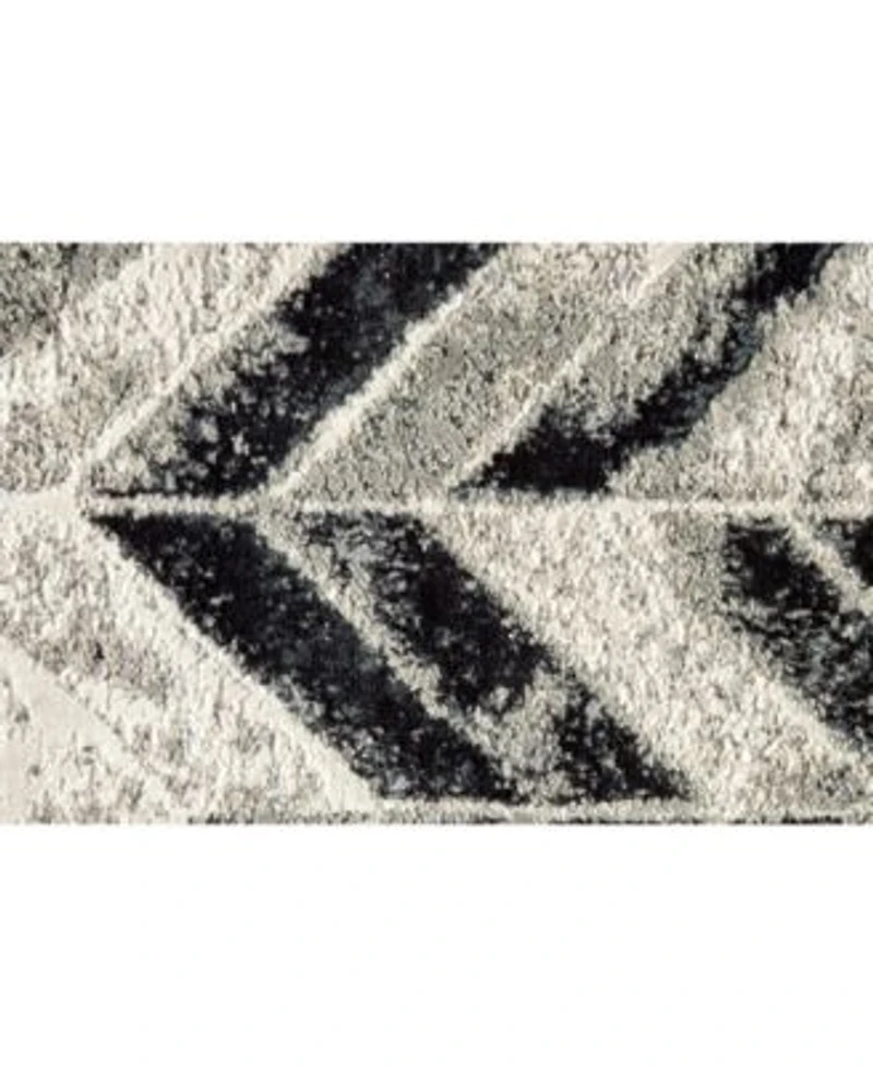 Simply Woven Hadlee R3048 Gray Rug