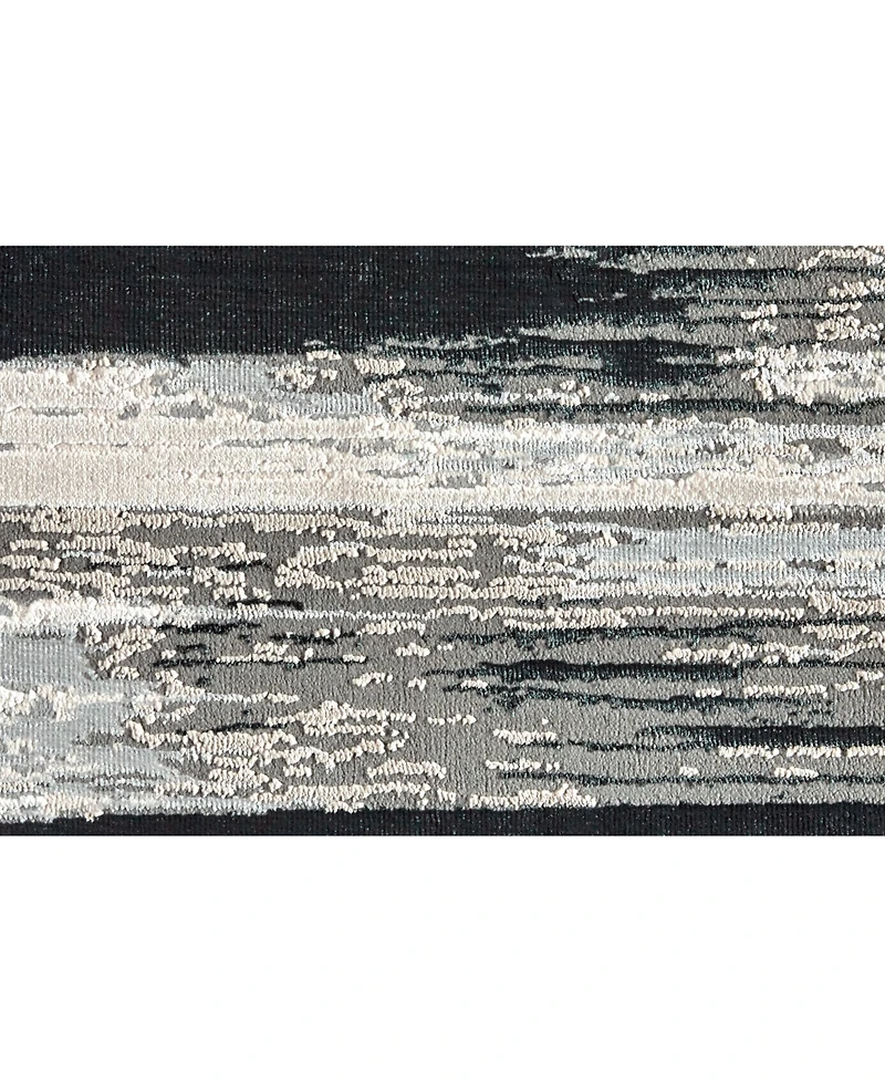Feizy Micah R3338 Black 1'8" x 2'10" Area Rug