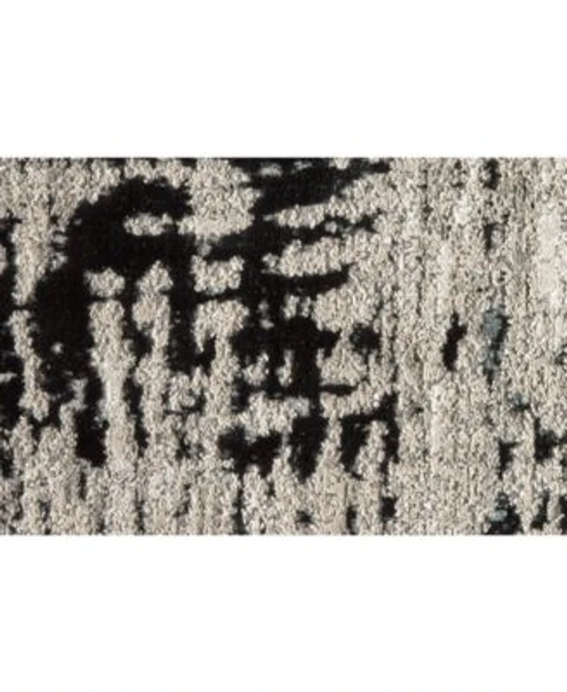 Simply Woven Hadlee R3339 Black Rug