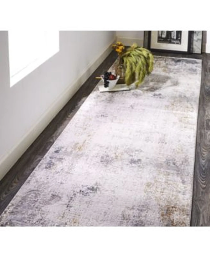 Simply Woven Rayne R3892 Gray Rug