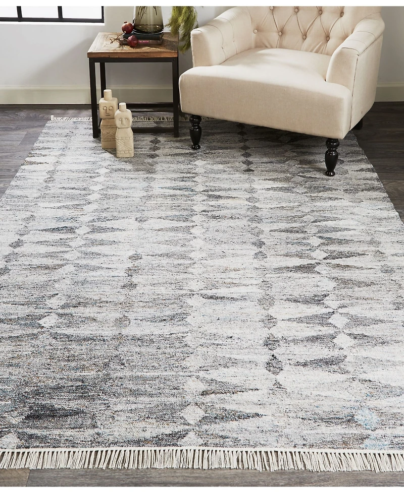 Feizy Beckett R0814 Gray 3'6" x 5'6" Area Rug