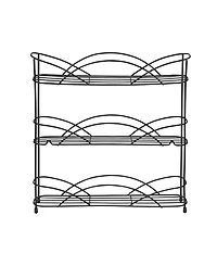 Spectrum Countertop Wall Mount 3-Tier Spice Rack