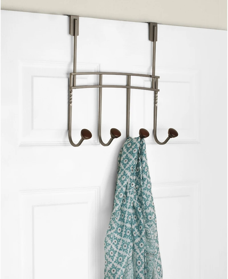 Spectrum Cambridge Over The Door 4-Hook Rack