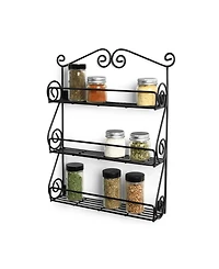 Spectrum Scroll Wall Mount 3-Tier Spice Rack