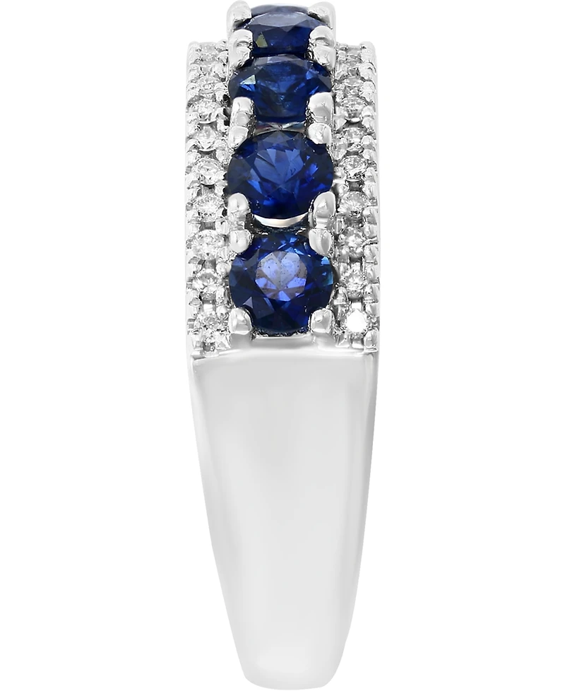 Lali Jewels Sapphire (1-1/3 ct. t.w.) & Diamond (1/3 ct. t.w.) Ring in 14k White Gold