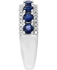 Lali Jewels Sapphire (1-1/3 ct. t.w.) & Diamond (1/3 ct. t.w.) Ring in 14k White Gold