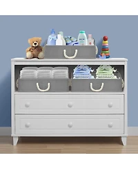 Sorbus 3 Pack Trapezoid Storage Box - Fabric Storage Baskets, Foldable Closet Organizer