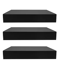 Sorbus 9 Inch Set of 3 Square Wall Mounted Floating Shelves - for Living Room Decor, Bedroom, Bathroom Decor, Home & Kitchen