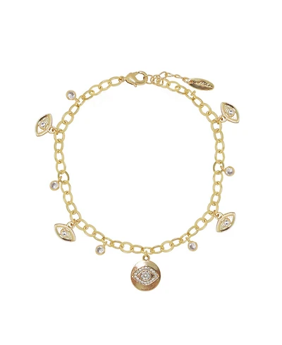 Ettika Third Eye Crystal Charm Anklet