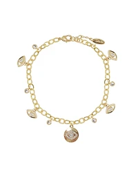 Ettika Third Eye Crystal Charm Anklet