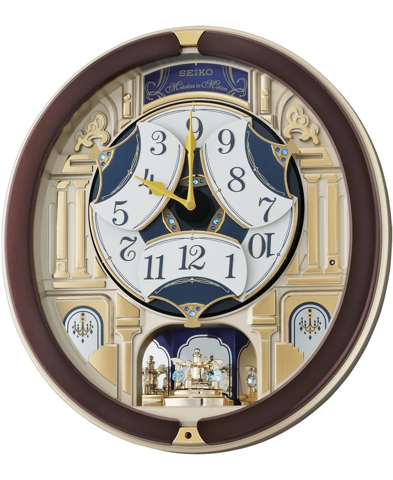 Seiko Melodies in Motion Wood-Tone Wall Clock