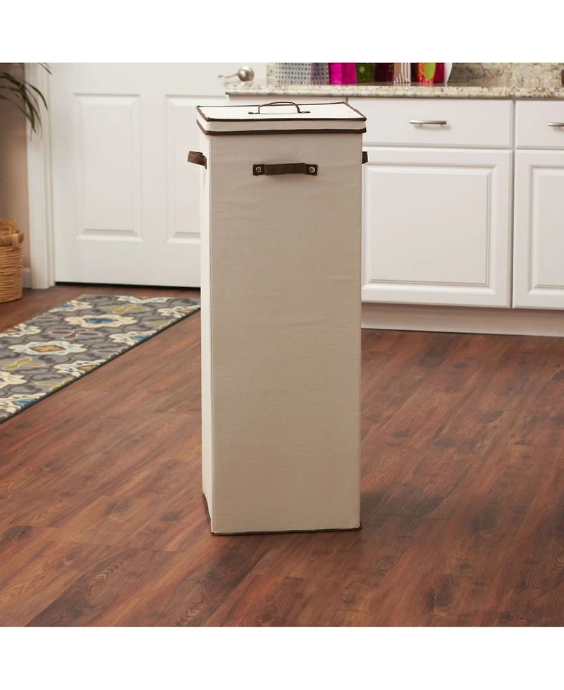 Household Essentials Tall Wrapping Paper Organizer Storage Box with Lift-Out Ribbon Tray