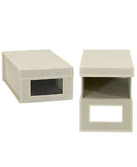 Household Essentials Small Drop Front Shoe Box 2 Pack.