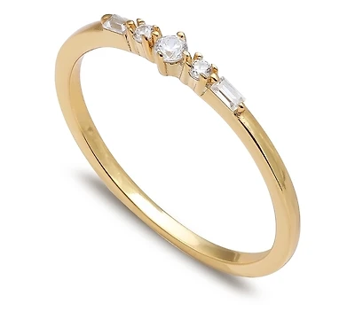 Giani Bernini Cubic Zirconia Baguette Band 18k Gold-Plated Sterling Silver, Created for Macy's