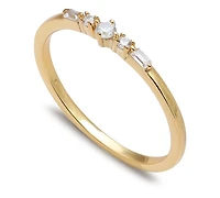 Giani Bernini Cubic Zirconia Baguette Band 18k Gold-Plated Sterling Silver, Created for Macy's
