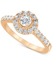 Diamond Halo Bridal Set (1 ct. t.w.) 14k White