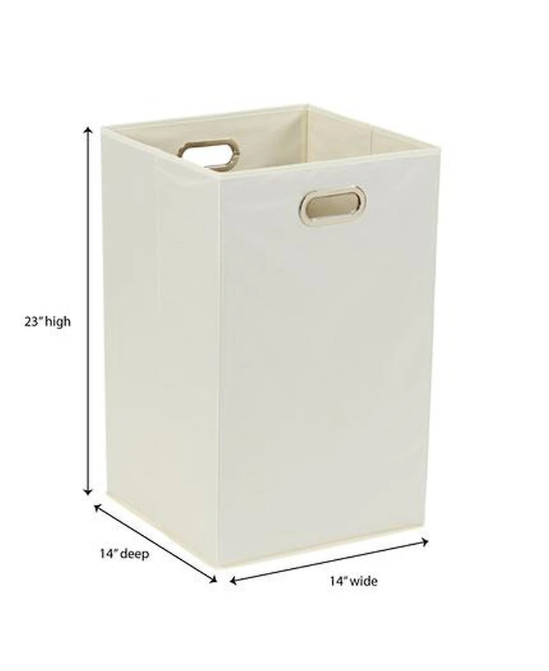 Household Essentials Gen Folding Laundry Hamper, Natural