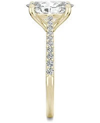 Charles & Colvard Moissanite Oval Engagement Ring (2-1/2 ct. t.w. Dew) 14k White Gold or Yellow