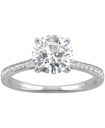 Charles & Colvard Moissanite Engagement Ring (1-5/8 ct. t.w. Dew) 14k White Gold