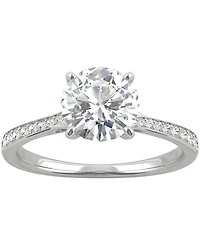 Charles & Colvard Moissanite Engagement Ring (1-5/8 ct. t.w. Dew) 14k White Gold