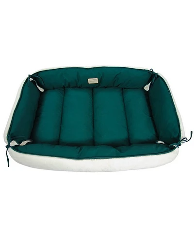 Armarkat Pet Bed & Mat, Luxury soft Dog Cushion, Laurel Green/Ivory, Large