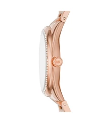 Michael Kors Women's Janelle Multifunction Rose Gold-Tone Stainless Steel Bracelet Watch 36mm MK7095