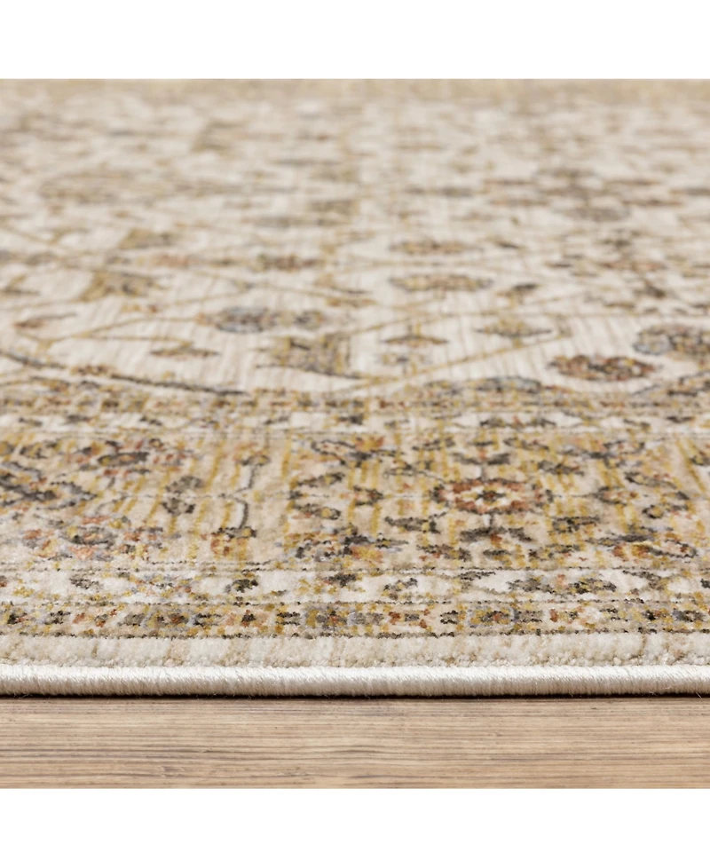 Oriental Weavers Maharaja 1J Ivory and Gold 3'3" x 5' Area Rug