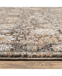 Oriental Weavers Maharaja 71W Gray and Ivory 7'10" x 10'10" Area Rug