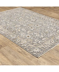 Oriental Weavers Maharaja 70E Blue and Ivory 2'3" x 7'6" Runner Rug