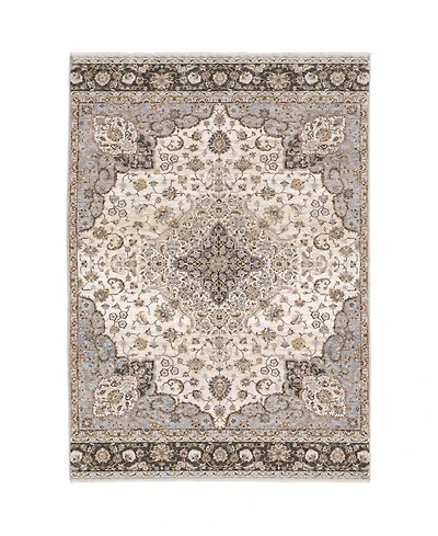Oriental Weavers Maharaja 660J Ivory and Blue 9'10" x 12'10" Area Rug