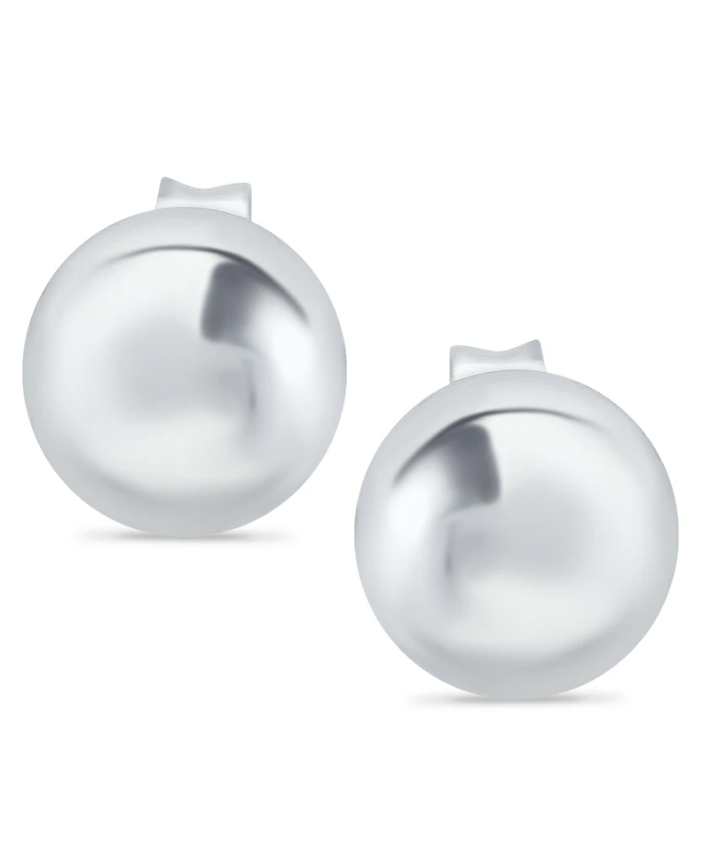 Giani Bernini Ball Stud Earrings (10mm) in Sterling Silver, Created for Macy's