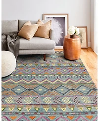 Bashian Taron Val-07 Teal 2'6" x 8' Runner Rug