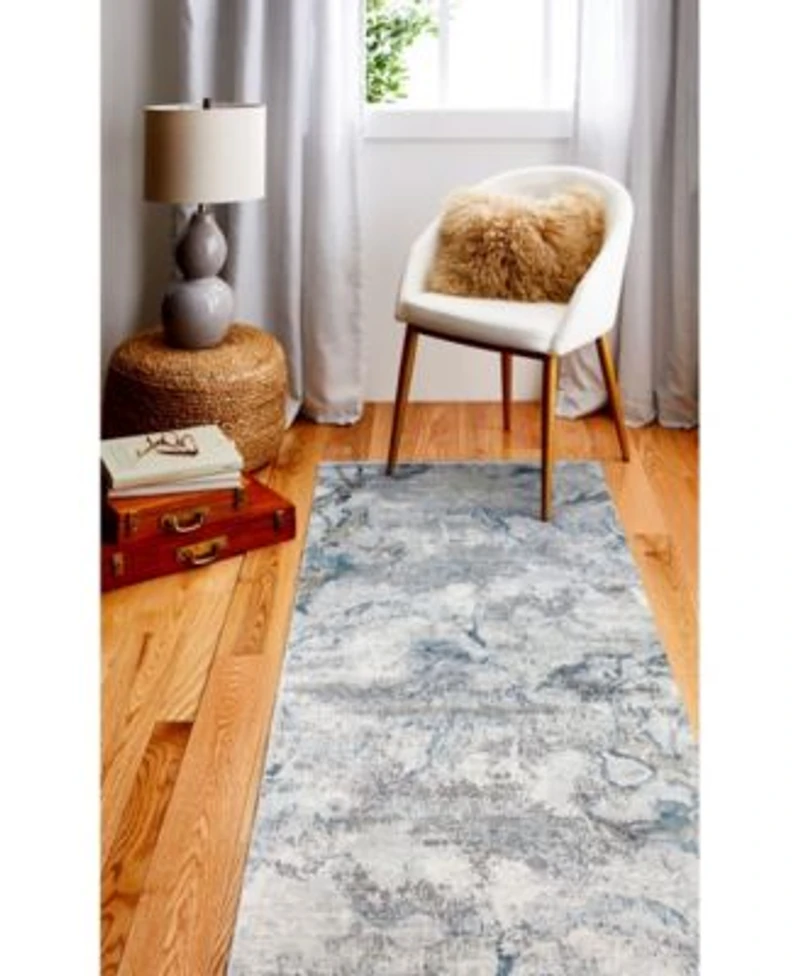 Bashian Charm Cha 02 Gray Blue Rug