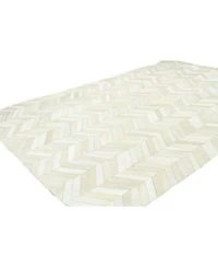 Bashian Cowhide Fie 01 White Rug