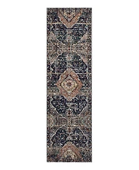 Closeout! Karastan Soiree Solace Indigo 2'4" x 7'10" Runner Rug