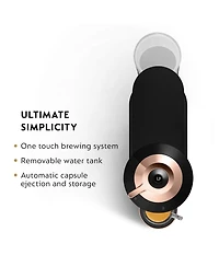 Nespresso Vertuo Next Premium Coffee and Espresso Machine by De'Longhi, Black Rose Gold with Aeroccino Milk Frother