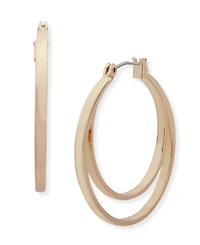 Nine West Two Row Hoop Earring