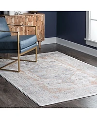 nuLoom Jacquie RZAB07C Silver 5' x 7'5" Area Rug