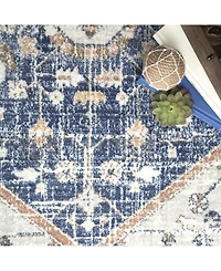 nuLoom Jacquie RZAB07B Blue 5' x 7'5" Area Rug