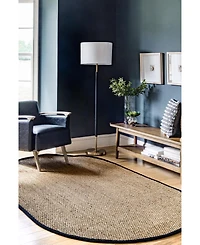 nuLoom Elijah BHSG01C Black 5' x 8' Area Rug
