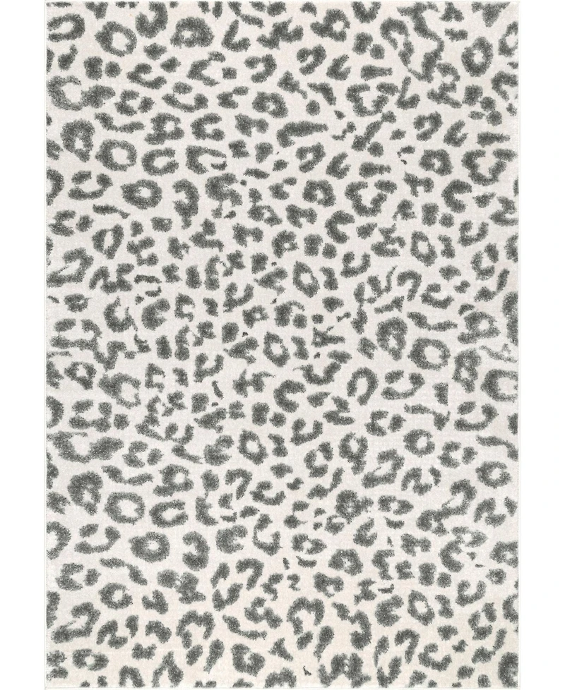 nuLoom Leopard RZBD61A Gray 5' x 7'5" Area Rug
