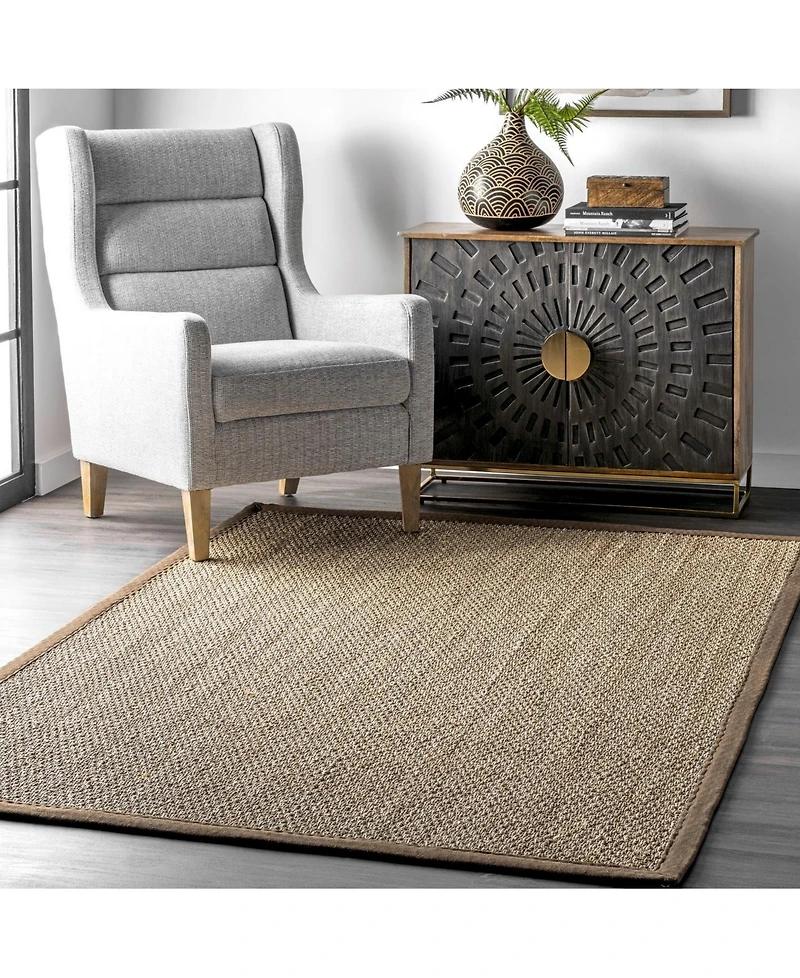 nuLoom Elijah BHSG01E Brown 5' x 8' Area Rug