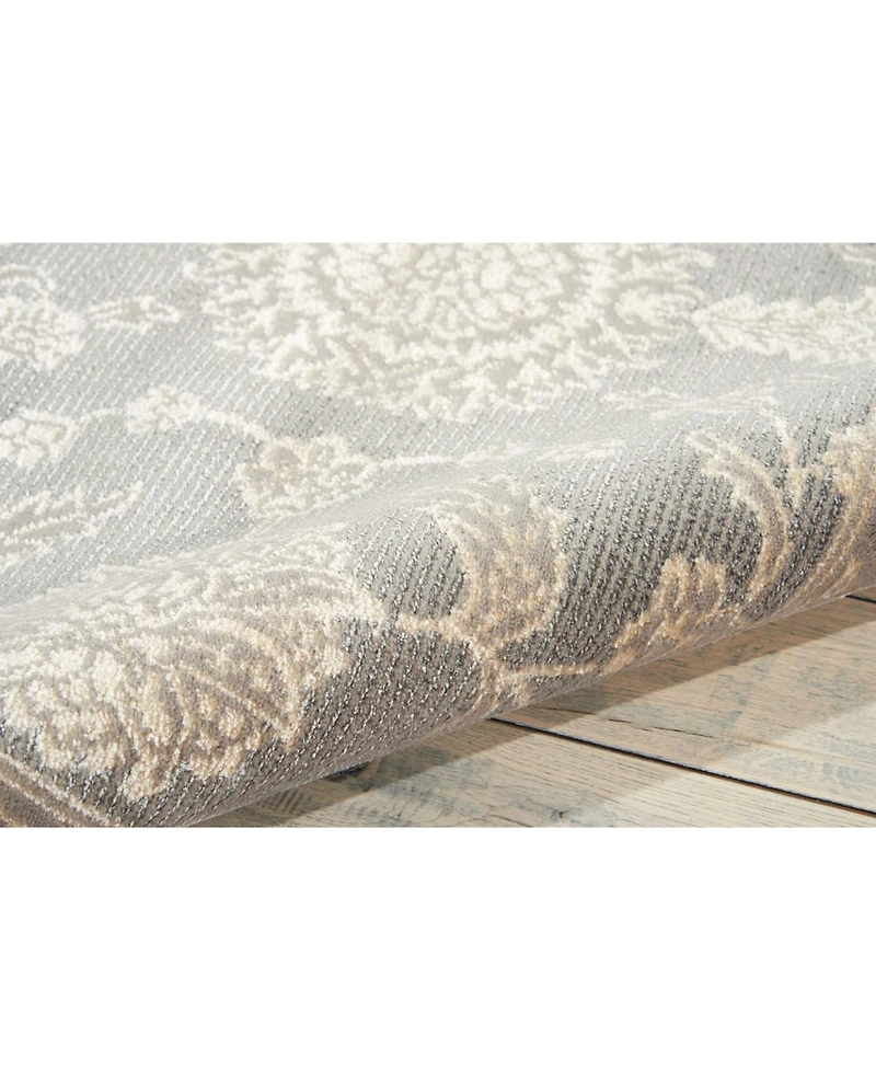 Nourison Home Luminance LUM04 Gray 2'3" x 8' Runner Rug