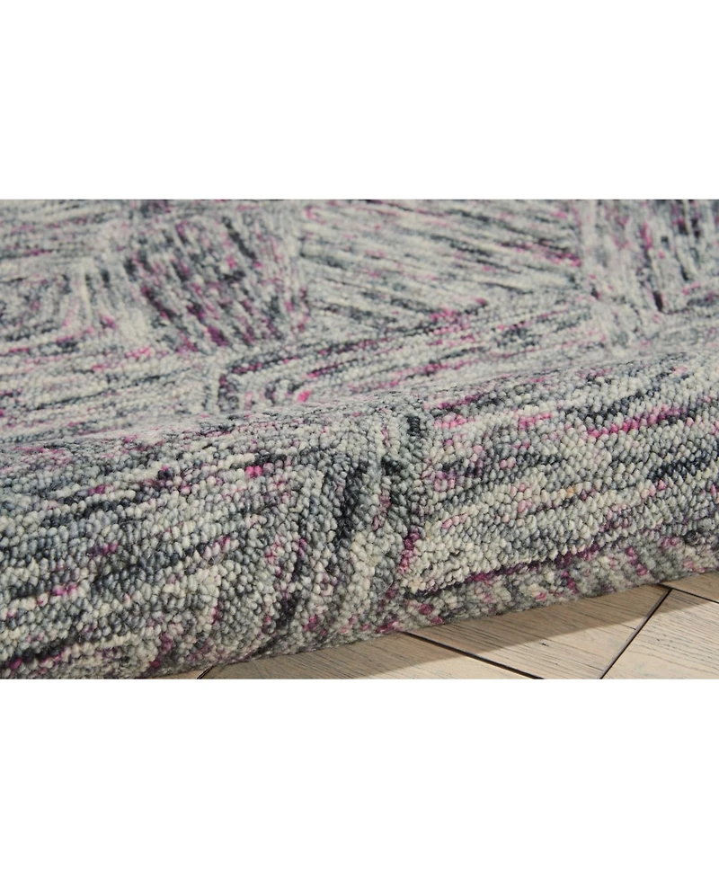Nourison Home Interlock LNK01 Gray 3'9" x 5'9" Area Rug