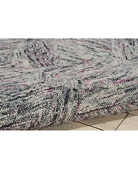 Nourison Home Interlock LNK01 Gray 3'9" x 5'9" Area Rug