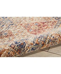Closeout! Nourison Home Nomad NMD03 Ivory and Pink 2'3" x 8' Runner Rug