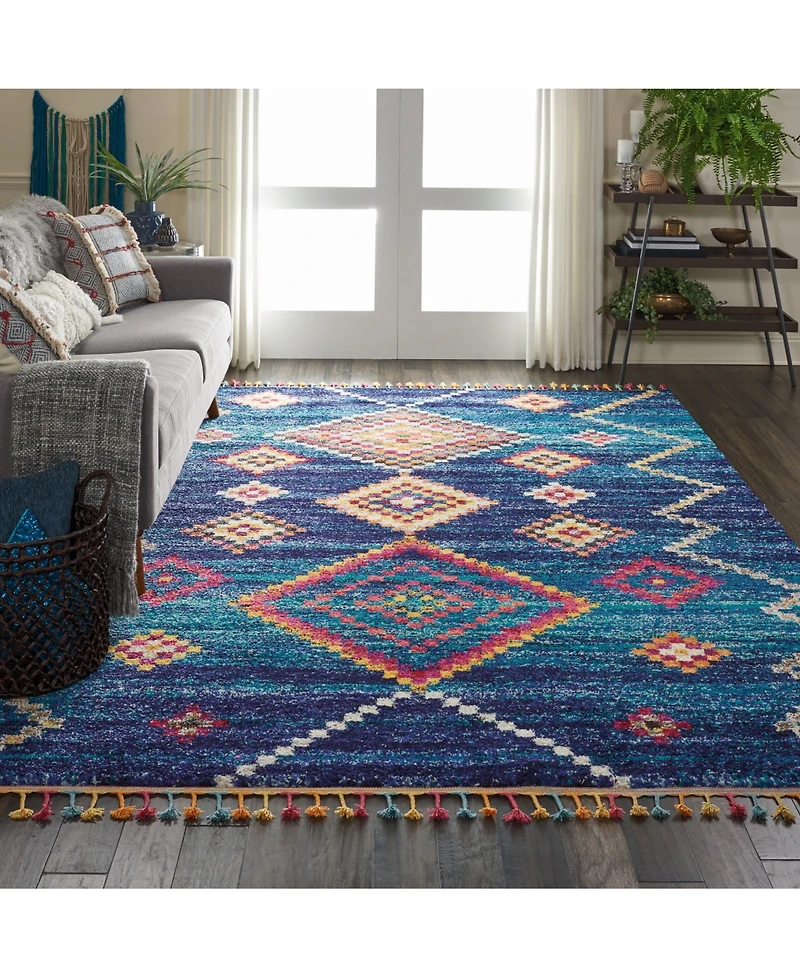 Closeout! Nourison Home Nomad NMD04 Cream and Gray 8'10" x 12' Area Rug