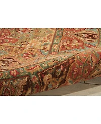 Nourison Home Living Treasures LI02 Multi 5'10" Round Rug
