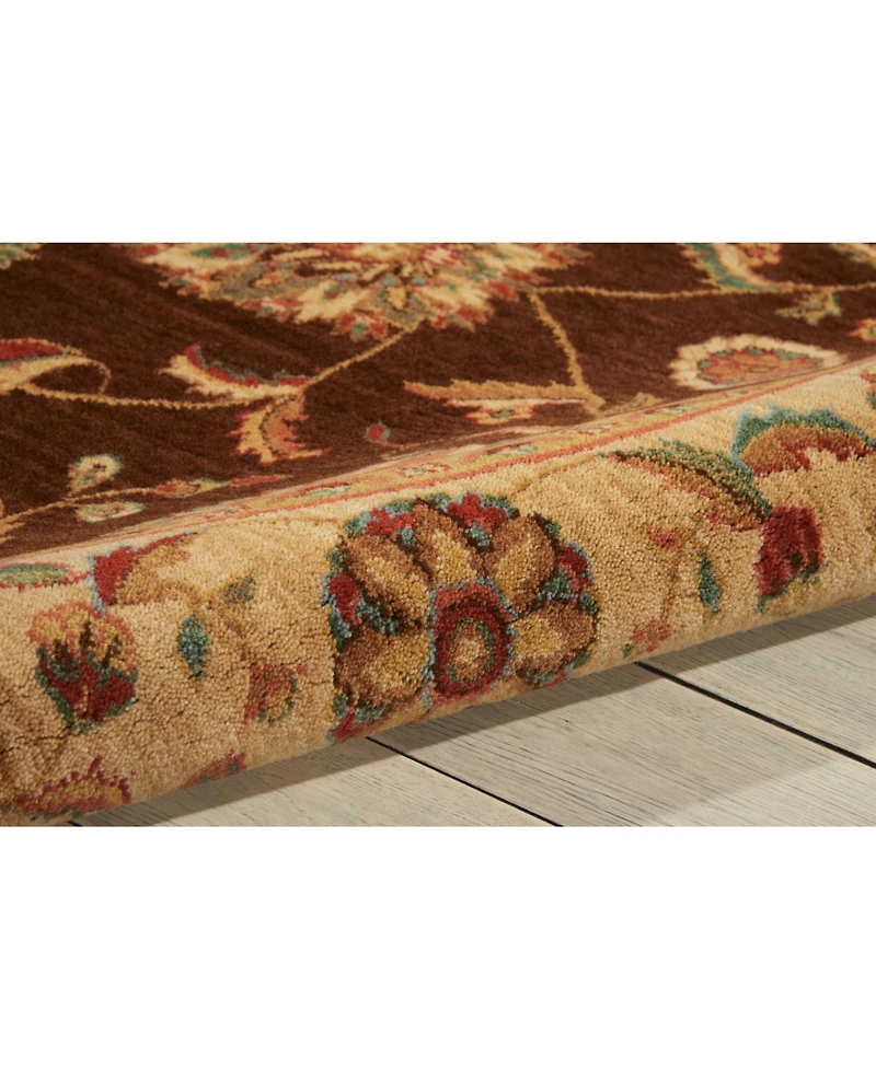 Nourison Home Living Treasures LI04 Brown 7'10" Round Rug
